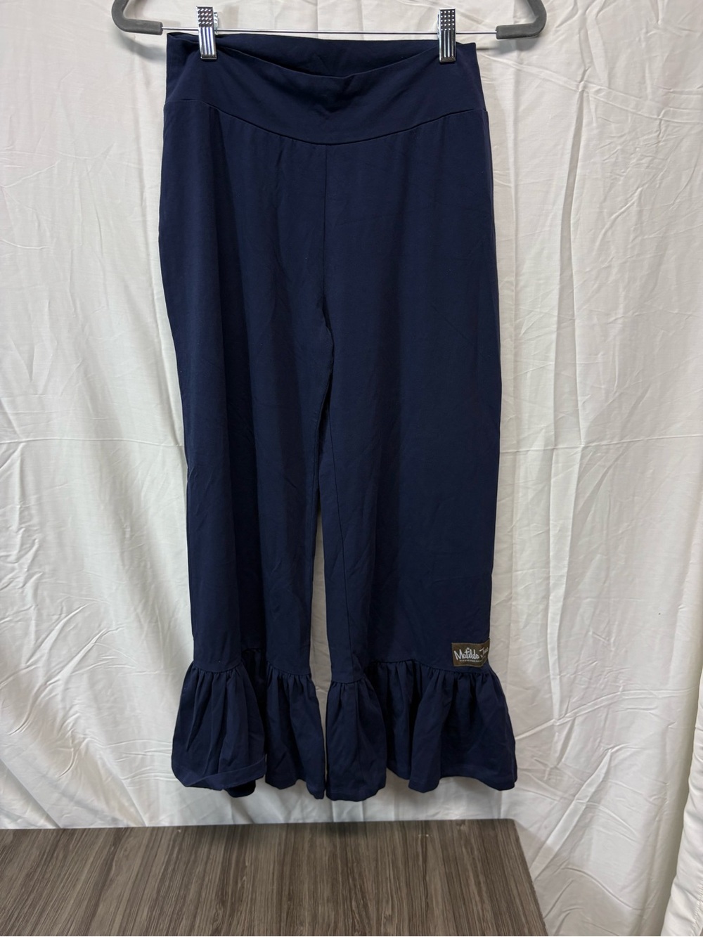 Matilda Jane Navy Ruffle Pants Size Medium